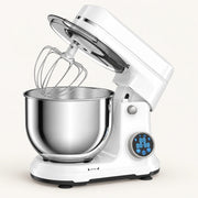 BioloMix BM602E 5L Stand Mixer on a warm off-white background with a soft natural shadow.