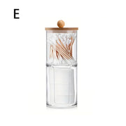Alternate view of clear acrylic bathroom storage jar