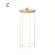 Alternate view of clear acrylic bathroom storage jar