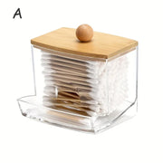 Alternate view of clear acrylic bathroom storage jar