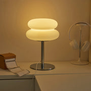 Essentials House Cream table lamp plastic lampshade bedroom bedside decorative lamp USB plug tri color dimming living room