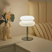 Essentials House Cream table lamp plastic lampshade bedroom bedside decorative lamp USB plug tri color dimming living room