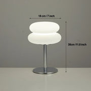 Essentials House Cream table lamp plastic lampshade bedroom bedside decorative lamp USB plug tri color dimming living room