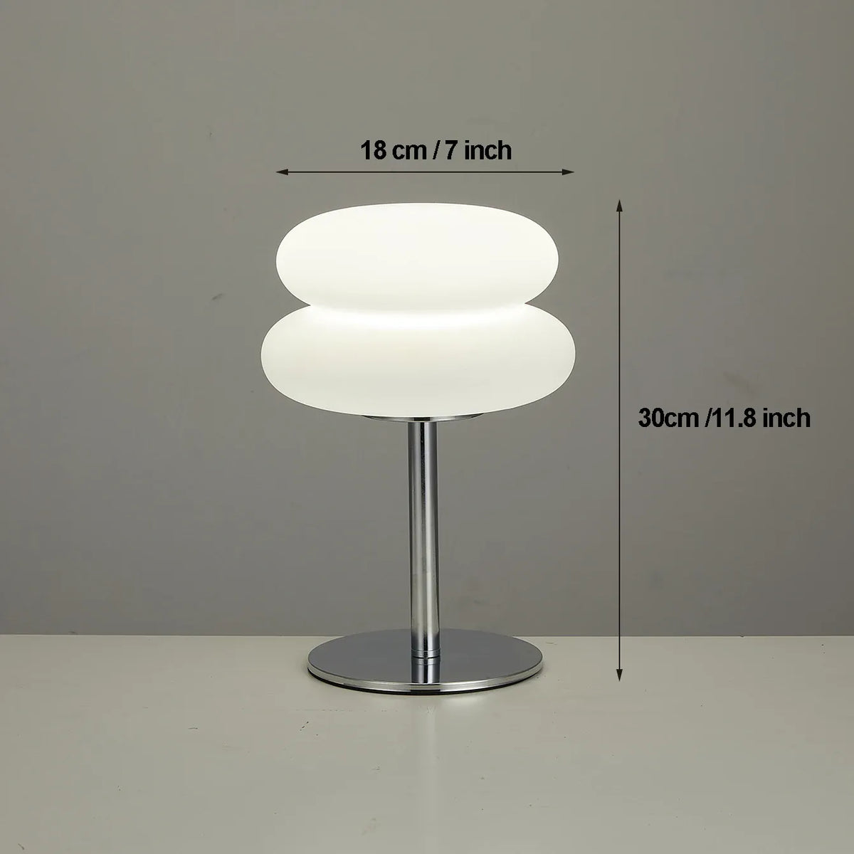 Essentials House Cream table lamp plastic lampshade bedroom bedside decorative lamp USB plug tri color dimming living room