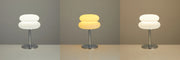 Essentials House Cream table lamp plastic lampshade bedroom bedside decorative lamp USB plug tri color dimming living room