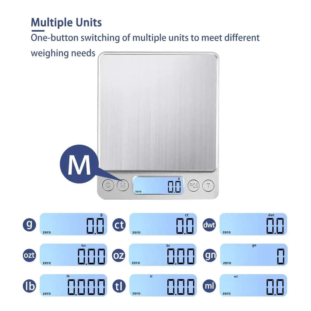 Essentials House ⚖️Digital Kitchen Scale 0.1g Accuracy – 3000g Food & Jewelry Weight Scale with LCD Display & Tare Function