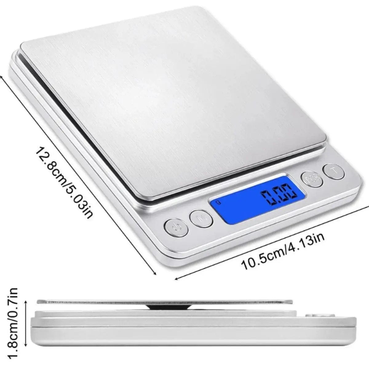 Essentials House 3kg 0.1g USB ⚖️Digital Kitchen Scale 0.1g Accuracy – 3000g Food & Jewelry Weight Scale with LCD Display &