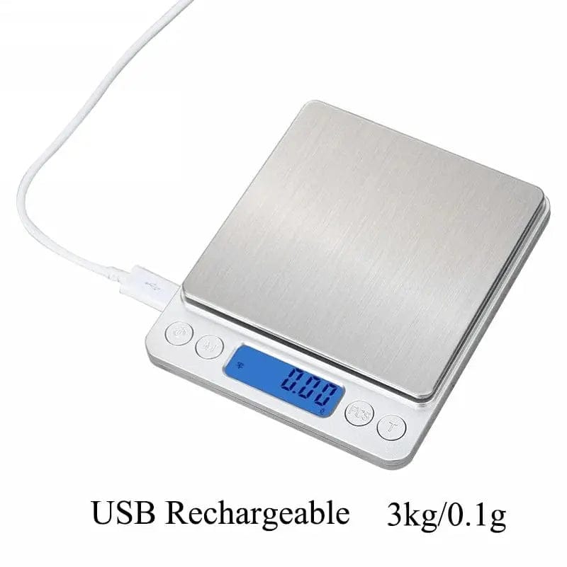 Essentials House 500g 0.01g ⚖️Digital Kitchen Scale 0.1g Accuracy – 3000g Food & Jewelry Weight Scale with LCD Display & Tare