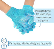 Essentials House 5/10 New Pieces Exfoliating Bath Gloves Double Sided Bath Gloves for Beauty Spa Massage Skin Shower Scrubber