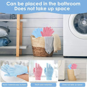 Essentials House 5/10 New Pieces Exfoliating Bath Gloves Double Sided Bath Gloves for Beauty Spa Massage Skin Shower Scrubber