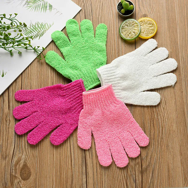 Essentials House 5/10 New Pieces Exfoliating Bath Gloves Double Sided Bath Gloves for Beauty Spa Massage Skin Shower Scrubber