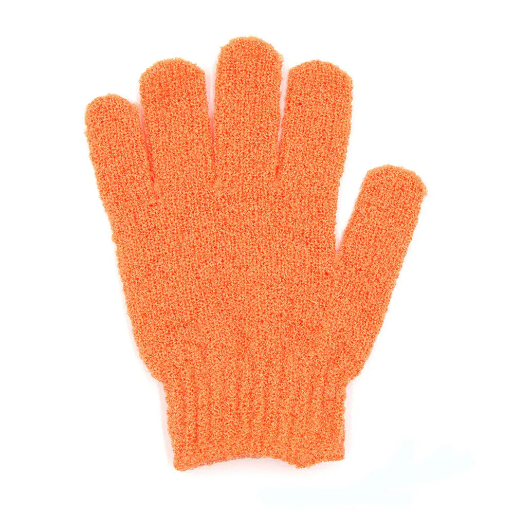 Essentials House 10Pcs Orange color 5/10 New Pieces Exfoliating Bath Gloves Double Sided Bath Gloves for Beauty Spa Massage