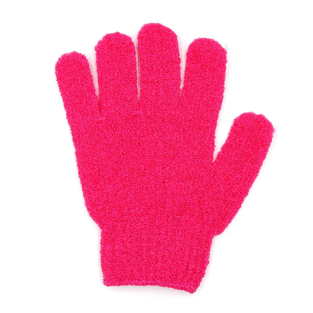 Essentials House 10Pcs Rose Red 5/10 New Pieces Exfoliating Bath Gloves Double Sided Bath Gloves for Beauty Spa Massage Skin