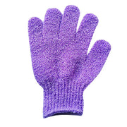 Essentials House 5Pcs Purple 5/10 New Pieces Exfoliating Bath Gloves Double Sided Bath Gloves for Beauty Spa Massage Skin