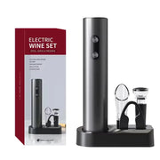 Essentials House 4 in 1 Set Electric Automatic Red Wine Opener Set Multifunction Wine Stopper, Wine Pourer, Electric Bottle