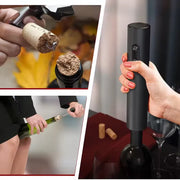 Essentials House Electric Automatic Red Wine Opener Set Multifunction Wine Stopper, Wine Pourer, Electric Bottle Opener Gift