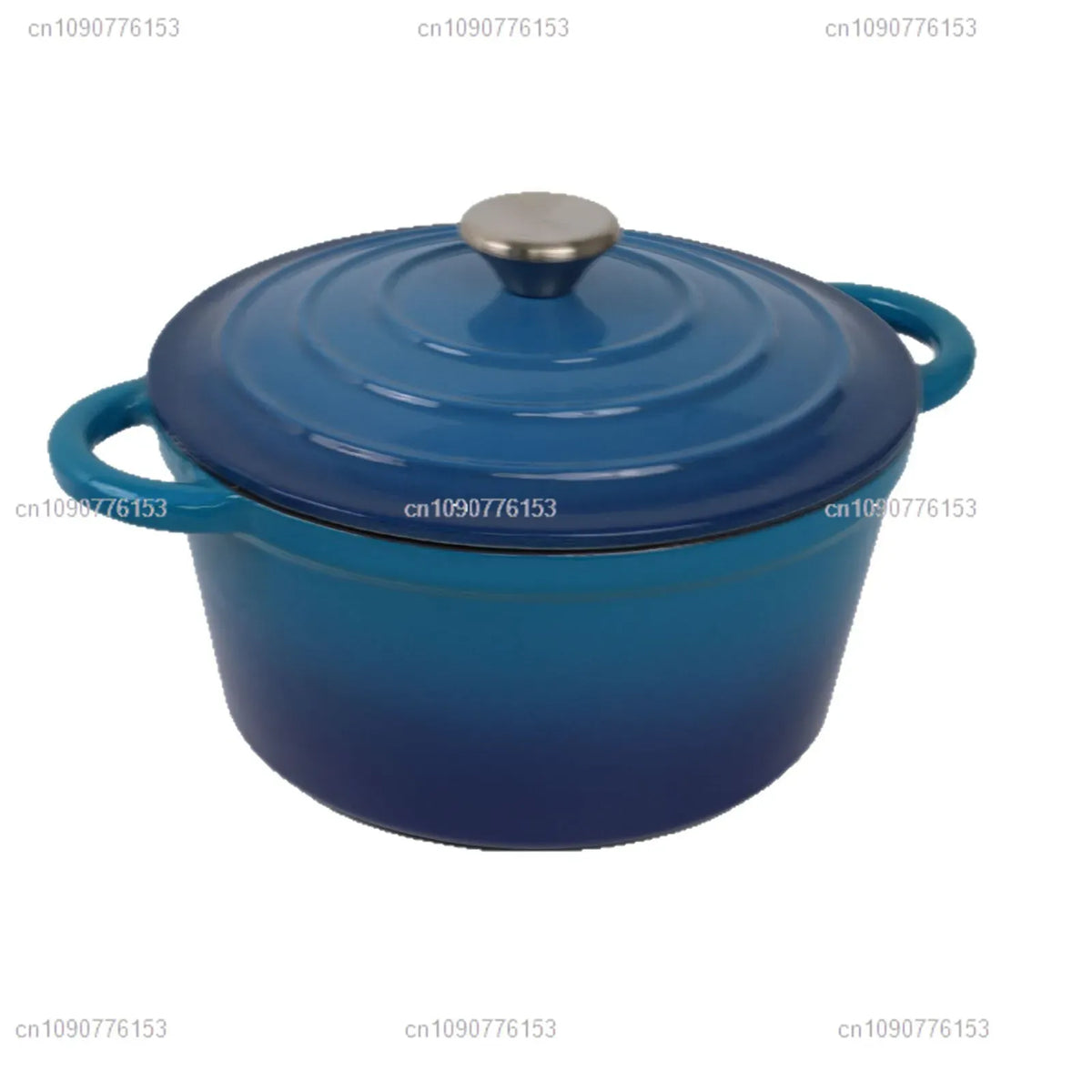 Essentials House Household Classic Cast Iron Enamel Round Handle Three Tendons Soup Pot Binaural Enamel Pot