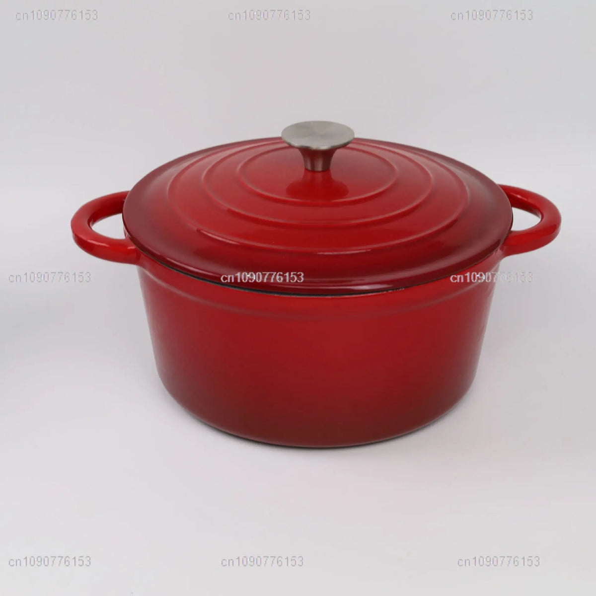 Essentials House Household Classic Cast Iron Enamel Round Handle Three Tendons Soup Pot Binaural Enamel Pot