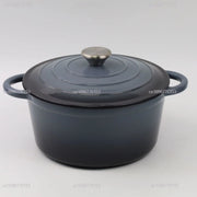 Essentials House Household Classic Cast Iron Enamel Round Handle Three Tendons Soup Pot Binaural Enamel Pot