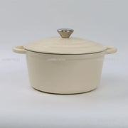 Essentials House Household Classic Cast Iron Enamel Round Handle Three Tendons Soup Pot Binaural Enamel Pot