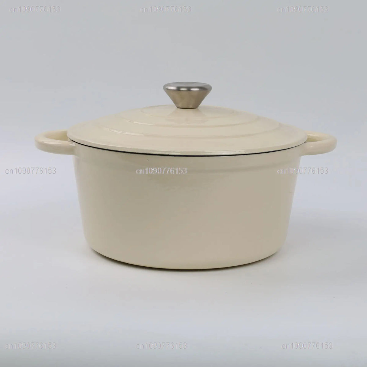 Essentials House Household Classic Cast Iron Enamel Round Handle Three Tendons Soup Pot Binaural Enamel Pot