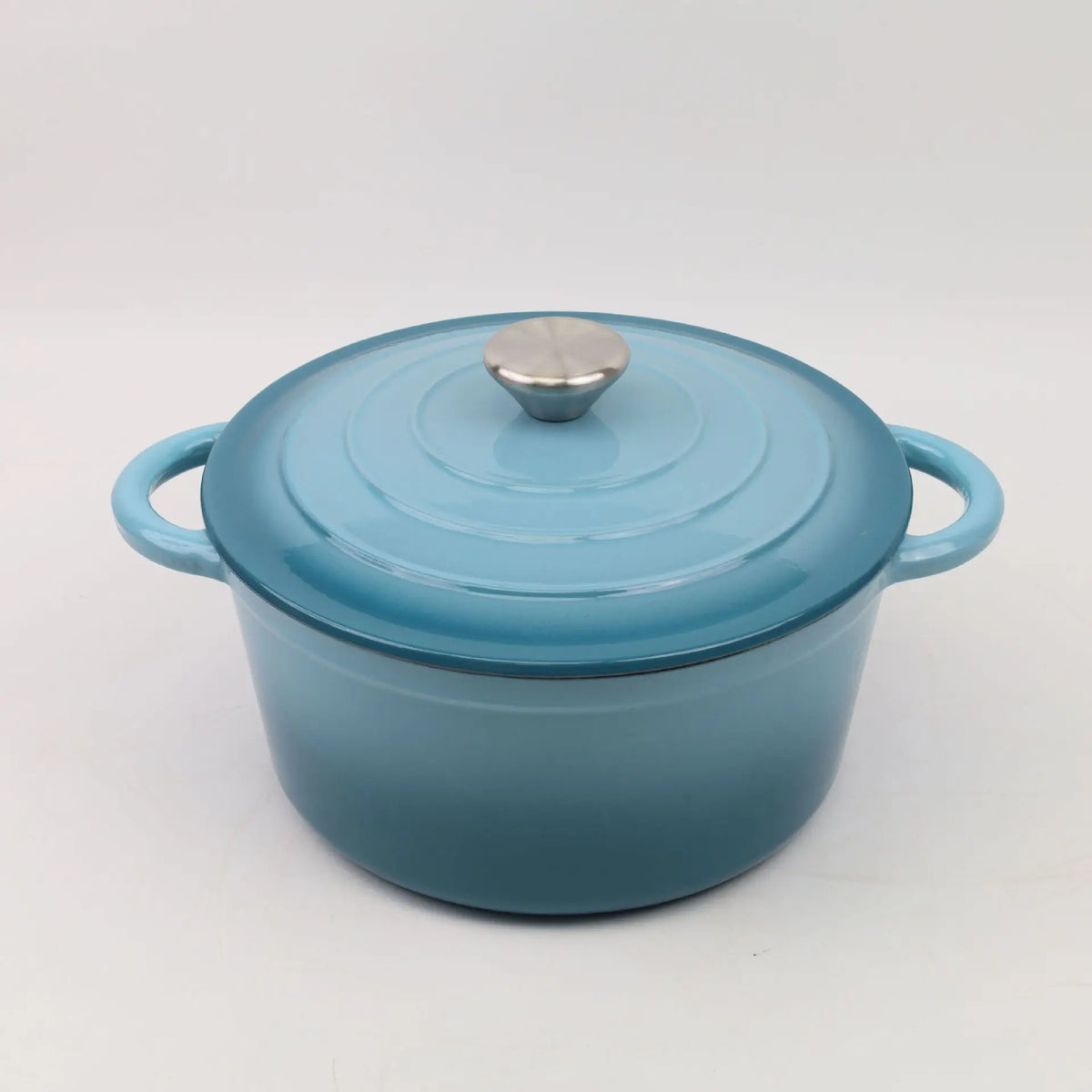 Essentials House Household Classic Cast Iron Enamel Round Handle Three Tendons Soup Pot Binaural Enamel Pot