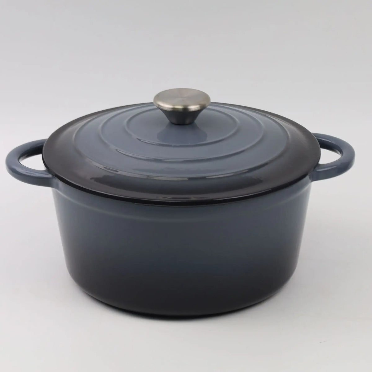 Essentials House Gray / 26cm Household Classic Cast Iron Enamel Round Handle Three Tendons Soup Pot Binaural Enamel Pot
