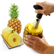 Essentialshouses 00-black 1PCS Stainless Steel Pineapple Peeler Corer Slicer - Easy Fruit Cutter Kitchen Gadget for Quick Delivery