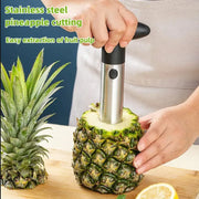 Essentialshouses 00-black 1PCS Stainless Steel Pineapple Peeler Corer Slicer - Easy Fruit Cutter Kitchen Gadget for Quick Delivery