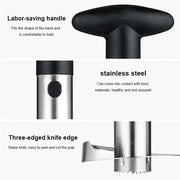 Essentialshouses 00-black 1PCS Stainless Steel Pineapple Peeler Corer Slicer - Easy Fruit Cutter Kitchen Gadget for Quick Delivery
