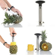 Essentialshouses 00-black 1PCS Stainless Steel Pineapple Peeler Corer Slicer - Easy Fruit Cutter Kitchen Gadget for Quick Delivery