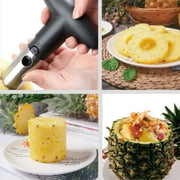 Essentialshouses 00-black 1PCS Stainless Steel Pineapple Peeler Corer Slicer - Easy Fruit Cutter Kitchen Gadget for Quick Delivery