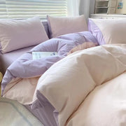 Essentialshouses 004 / Queen 4pcs Soft Ins Nordic Style Bedding Set