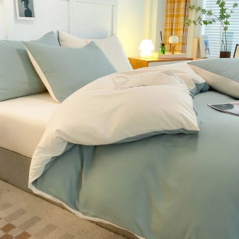 Essentialshouses 008 / Queen 4pcs Soft Ins Nordic Style Bedding Set