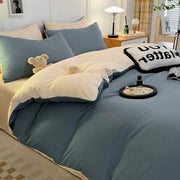 Essentialshouses 010 / Queen 4pcs Soft Ins Nordic Style Bedding Set