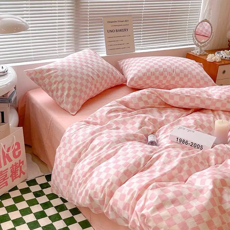 Essentialshouses 014 / Queen 4pcs Soft Ins Nordic Style Bedding Set