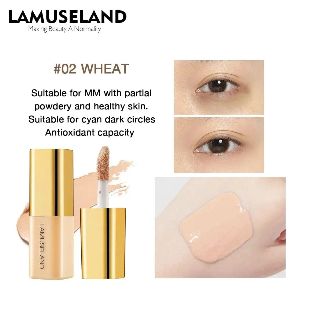 4 Colors Moisturizing Liquid Concealer Oil - Essentialshouses
