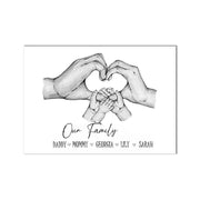 Family Custom Hands Canvas Painting - Essentialshouses