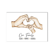 Family Custom Hands Canvas Painting - Essentialshouses