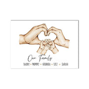 Family Custom Hands Canvas Painting - Essentialshouses