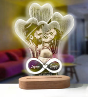 Essentialshouses 1-color Base / Model 2 Custom Photo 3D Photo Lamp