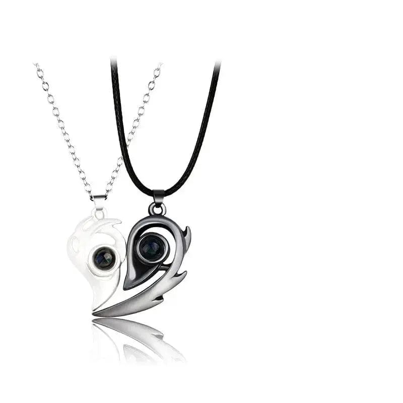 Essentialshouses 1 I Love You Projection Magnetic Couple Necklace