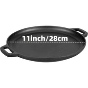 Essentialshouses 1 Pizza Pan / United States 3PCS Cast Iron Skillet Set (6/8/10 Inch)  Pre-Seasoned, Heavy-Duty Pans for Oven, Grill & Campfire, Even Heat, Non-Stick Surface