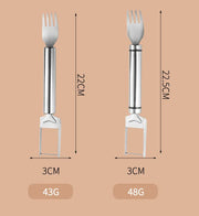 Essentialshouses 1 Stainless Steel Watermelon Cutting Tool Functional Watermelon Fork Slicer Slicing Tool for Melons Fruit Fork Kitchen Gadgets