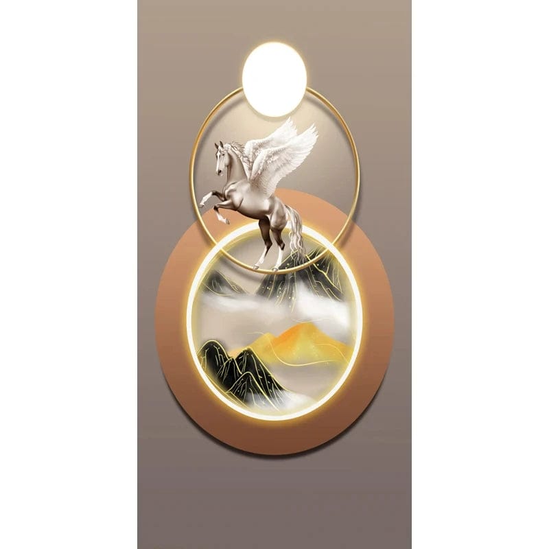 Essentialshouses 10 / 20x40cm No Frame 🦌Golden Deer Tree Nordic Canvas Art – Elegant Wall Décor