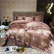 Essentialshouses 10 / King Size 4pcs / CHINA | Fitted Bed Sheet Luxury Smooth Soft Bedding Set