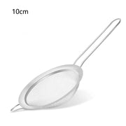 Essentialshouses 10cm 1pcs / 2set 1-4pcs Fine Mesh Strainers Set Stainlesss Steel Multipurpose Flour Sieve Sifter With Handle Perfect For tea Flour Egg Kitchen To