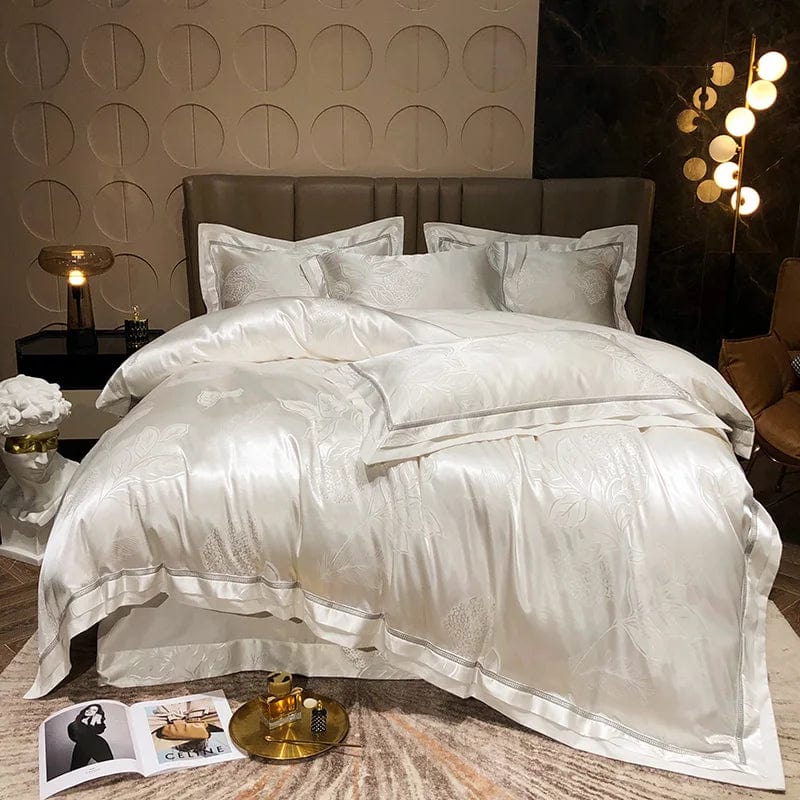 Essentialshouses 11 / King Size 4pcs / CHINA | Fitted Bed Sheet Luxury Smooth Soft Bedding Set