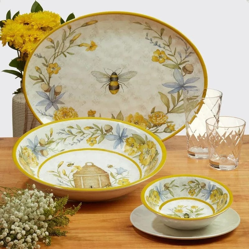 Melamine 12 Piece Dinnerware Set - Essentialshouses
