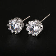 Essentialshouses 124 white earrings Emerald 18k Gold Plated Jewelry Sets